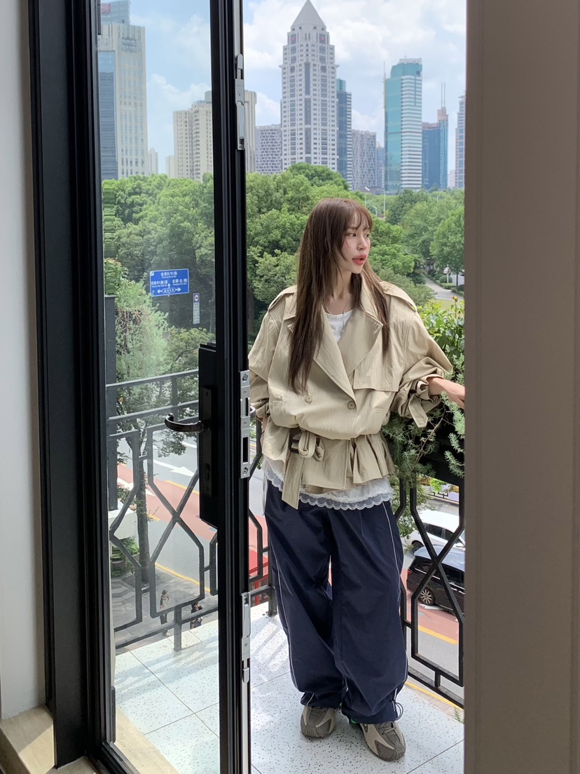 BERTHA韓國直郵㊣女裝新款休閑熱賣25秋冬真品職業休閑褲刺繡BERTHA休閑褲