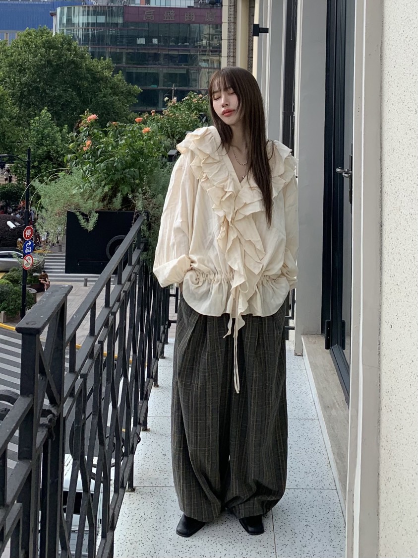 BERTHA東大門㊣代購女士新款時尚人氣25秋冬休閑襯衫蕾絲衫BERTHA襯衫/蕾絲衫