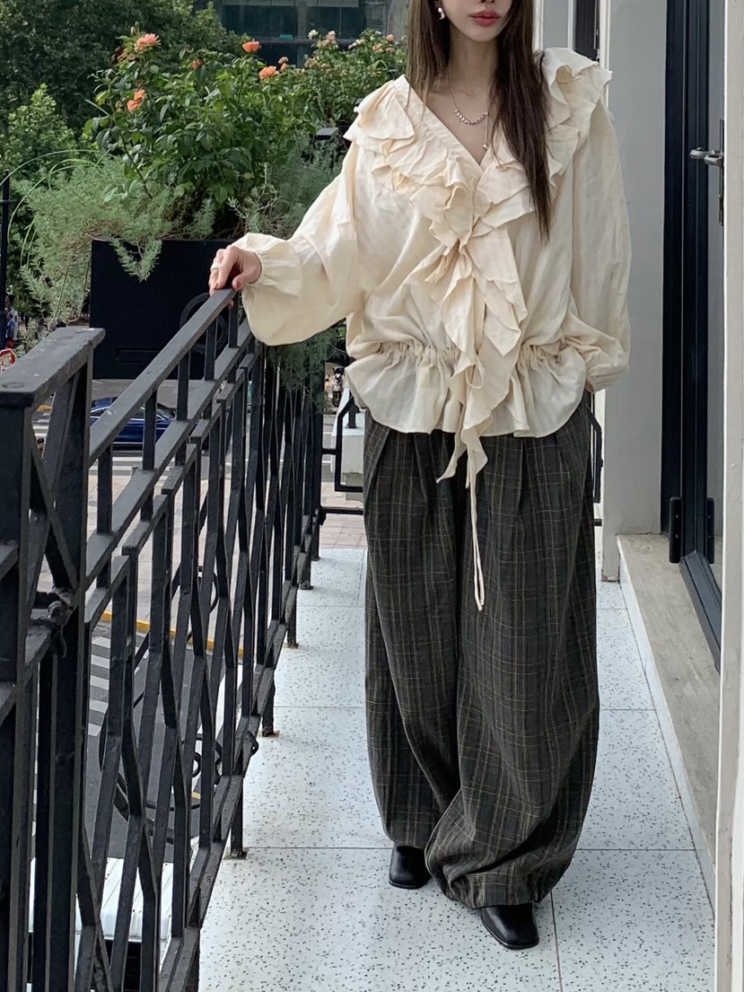 BERTHA東大門㊣代購女士新款時尚人氣25秋冬休閑襯衫蕾絲衫BERTHA襯衫/蕾絲衫
