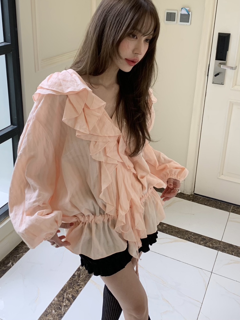 BERTHA東大門㊣代購女士新款時尚人氣25秋冬休閑襯衫蕾絲衫BERTHA襯衫/蕾絲衫