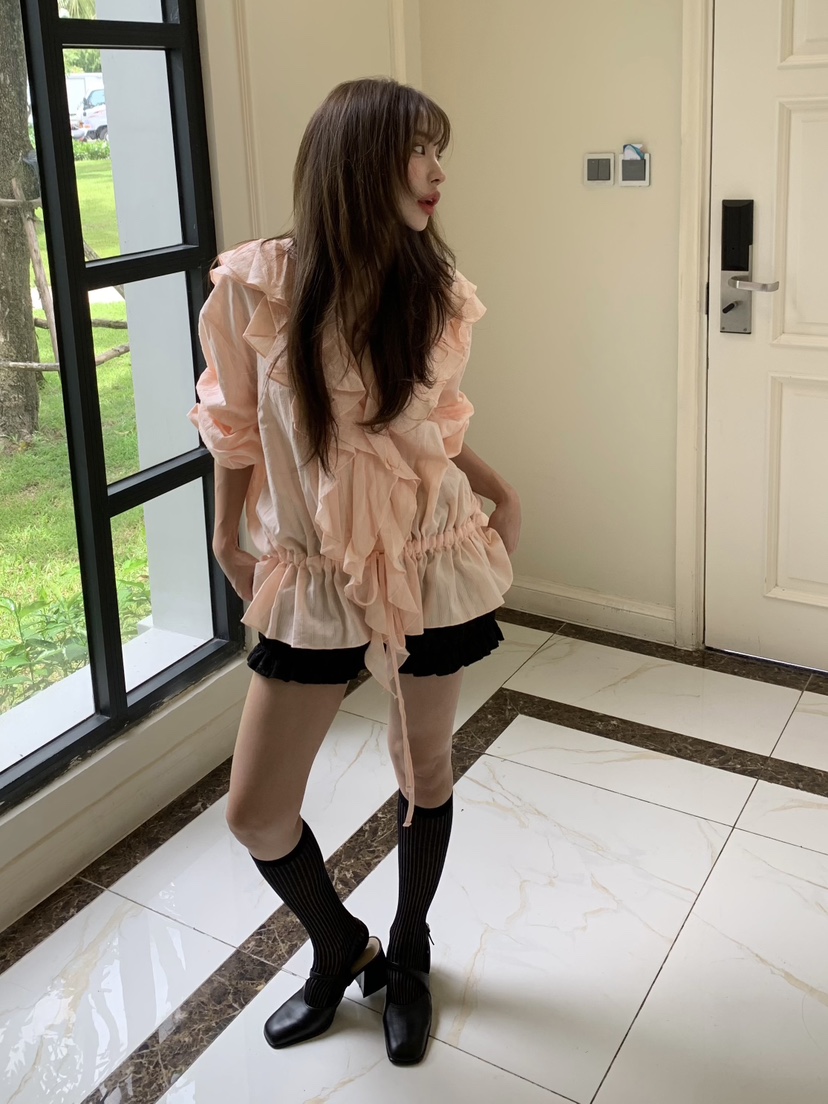 BERTHA東大門㊣代購女士新款時尚人氣25秋冬休閑襯衫蕾絲衫BERTHA襯衫/蕾絲衫