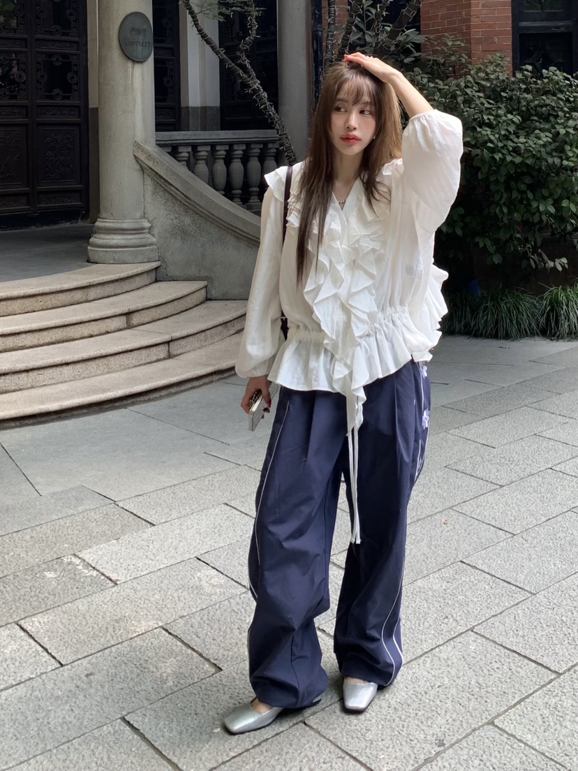 BERTHA東大門㊣代購女士新款時尚人氣25秋冬休閑襯衫蕾絲衫BERTHA襯衫/蕾絲衫