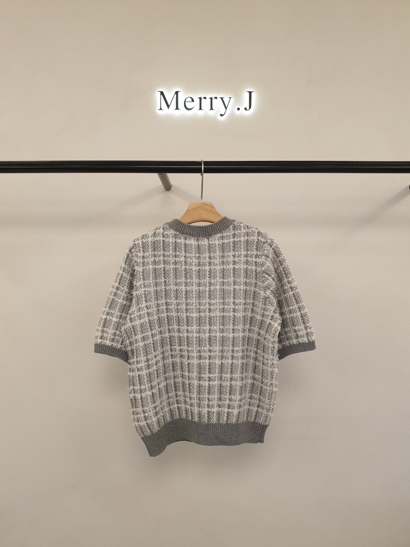 MERRY-J韓國直郵㊣女裝新品25秋冬真品熱賣職業針織衫粗花呢MERRY-J針織衫