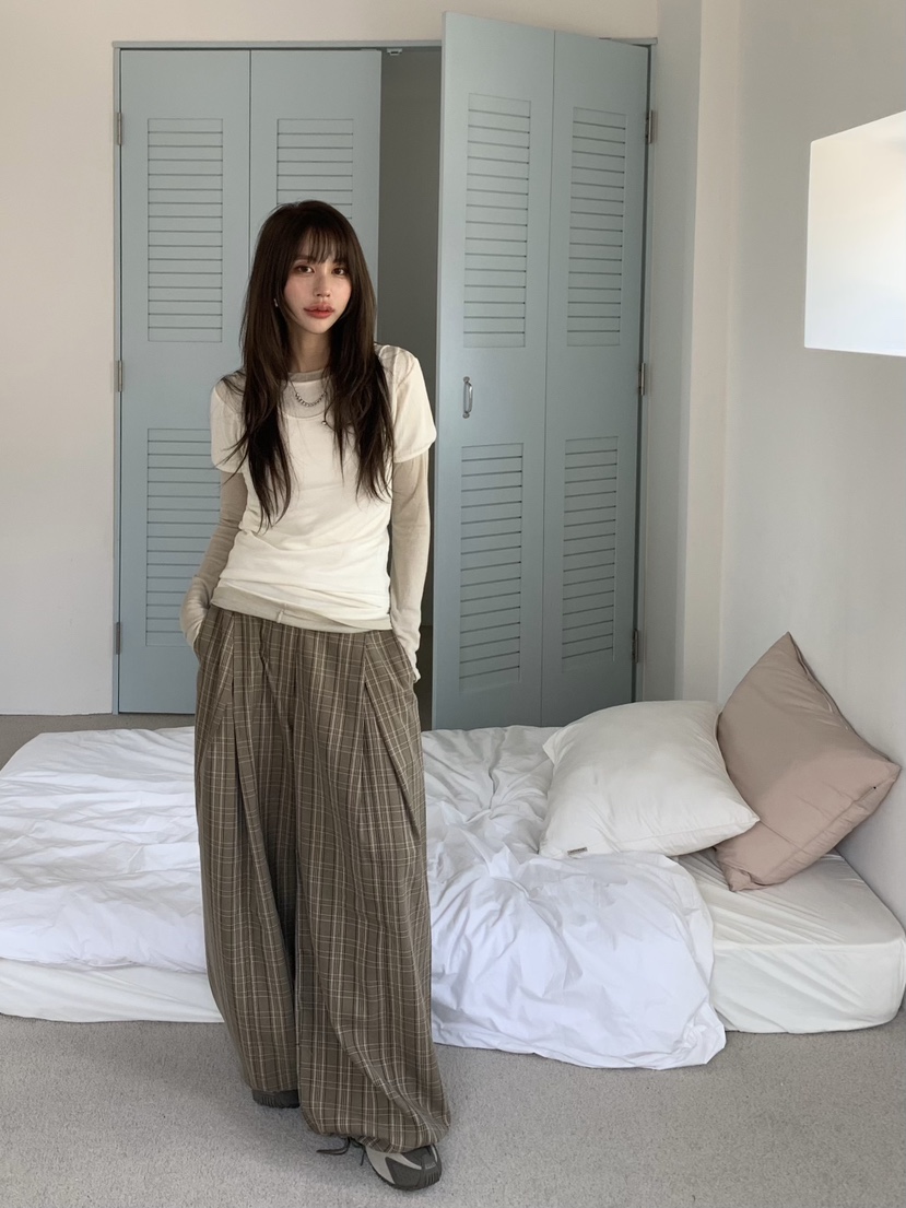 BERTHA韓國代購㊣女裝新款職業25秋冬真品人氣休閑推薦休閑褲BERTHA休閑褲