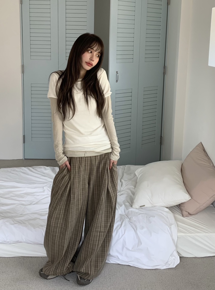 BERTHA韓國代購㊣女裝新款職業25秋冬真品人氣休閑推薦休閑褲BERTHA休閑褲