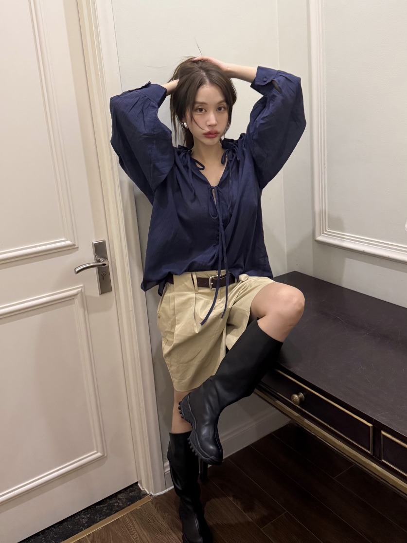 BERTHA東大門㊣代購女士新款25秋冬真品職業人氣襯衫蕾絲衫BERTHA襯衫/蕾絲衫