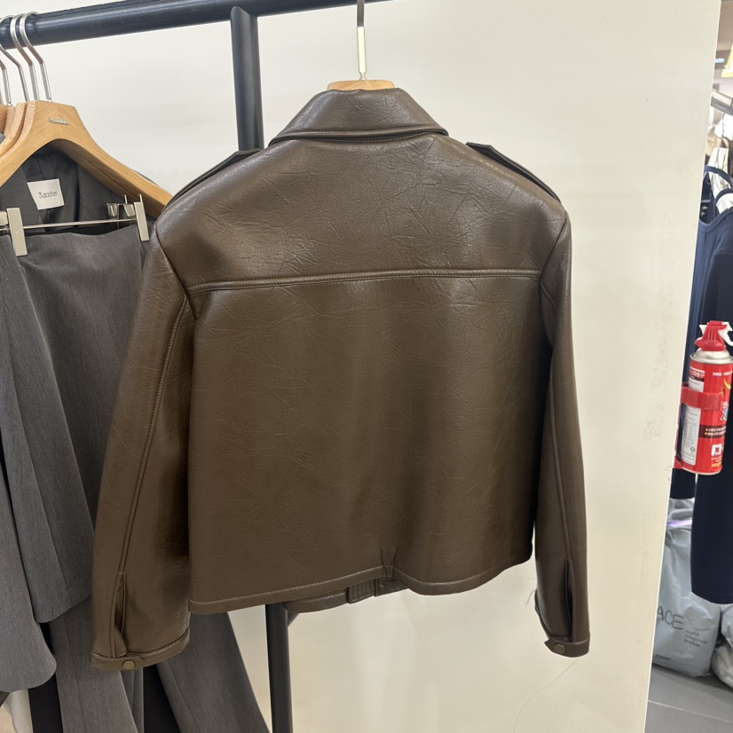 3 ANOTHER韓國直郵㊣女士新品25秋冬職業推薦人氣夾克皮革3 ANOTHER夾克
