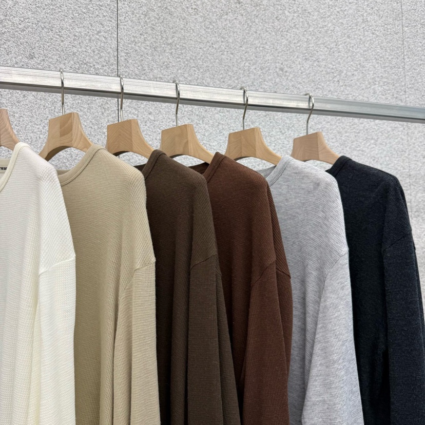 AT THE BAGEL東大門㊣代購女裝新品25秋冬真品職業長袖T恤AT THE BAGEL長袖T恤