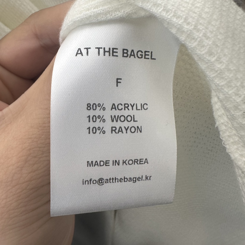 AT THE BAGEL東大門㊣代購女裝新品25秋冬真品職業長袖T恤AT THE BAGEL長袖T恤