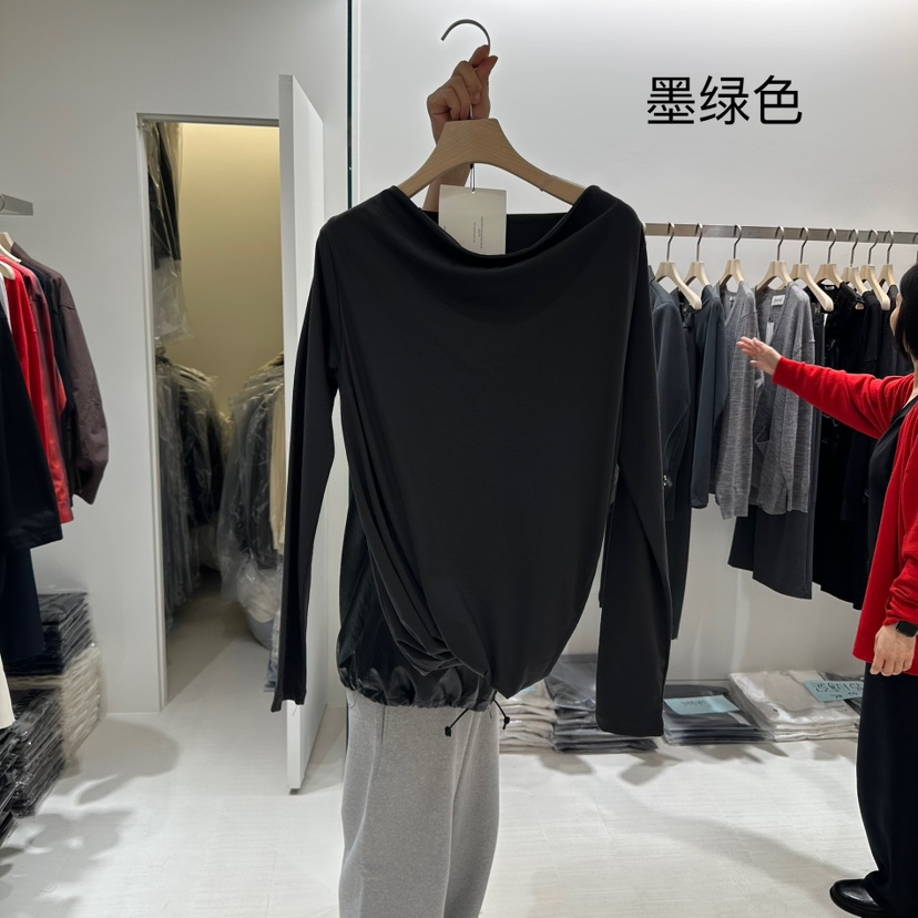 HAUTTE-P東大門㊣實拍女裝新款休閑時尚真品職業推薦長袖T恤HAUTTE長袖T恤