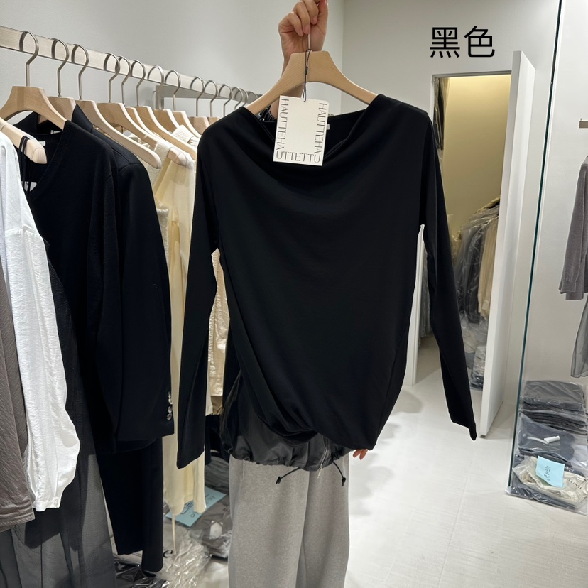 HAUTTE-P東大門㊣實拍女裝新款休閑時尚真品職業推薦長袖T恤HAUTTE長袖T恤圖色2
