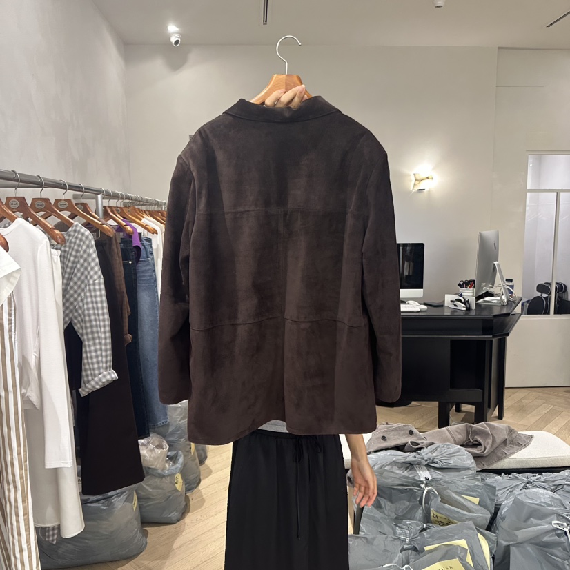 BRUSH-P東大門㊣代購女裝新品熱賣人氣真品職業夾克絨面革BRUSH-P夾克