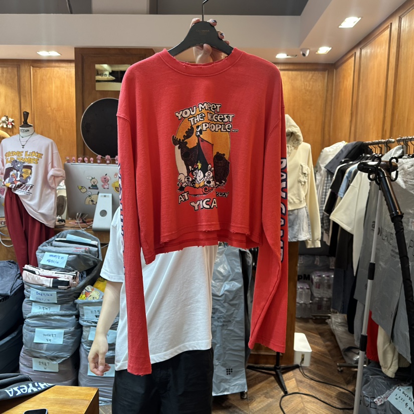 GARMENT-P東大門㊣直郵女裝新款25秋冬人氣休閑推薦長袖T恤GARMENT長袖T恤