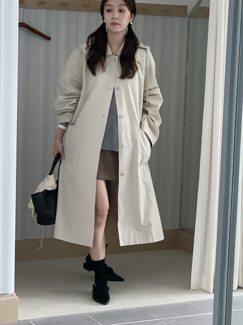 BAKING POWDER東大門㊣直郵女裝新品人氣職業真品長款風衣BAKING POWDER長款風衣