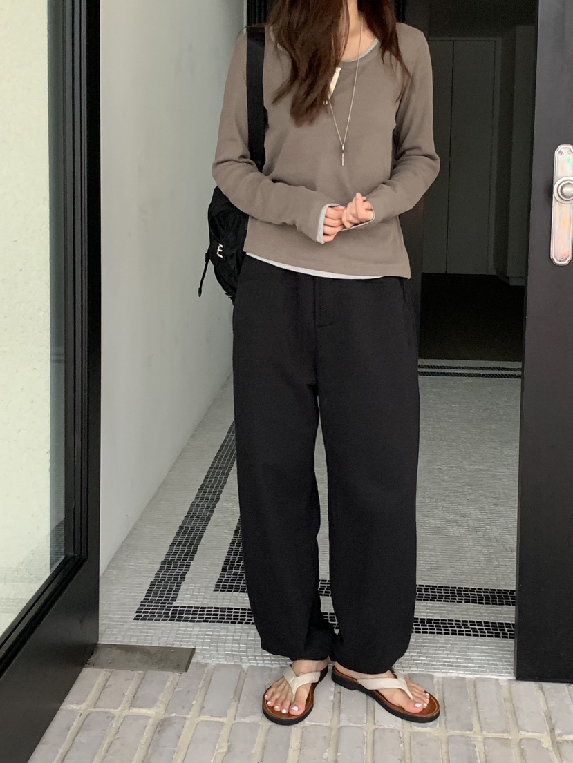 BAKING POWDER東大門㊣實拍女裝新款人氣25秋冬職業休閑褲BAKING POWDER休閑褲