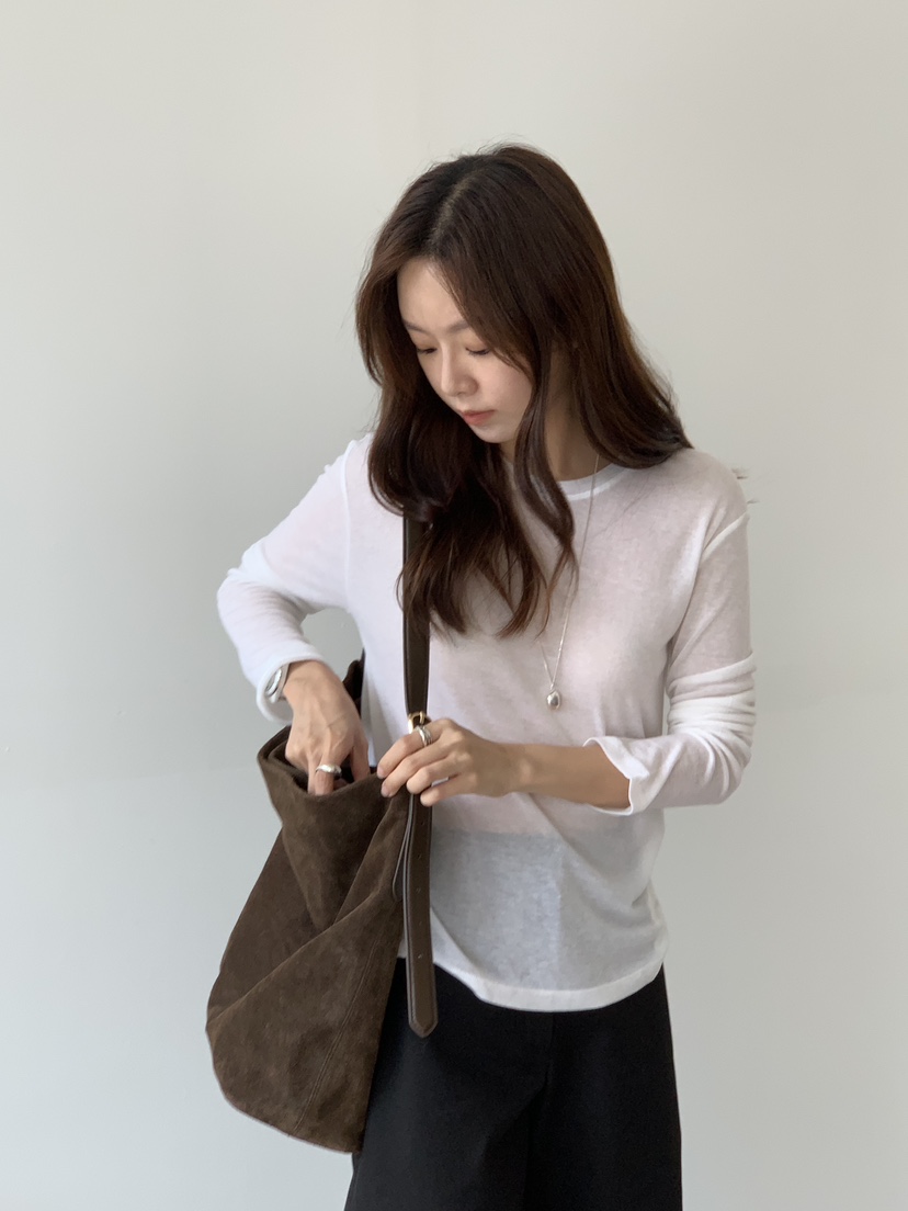 BAKING POWDER東大門㊣代購女裝新品真品25秋冬職業長袖T恤BAKING POWDER長袖T恤
