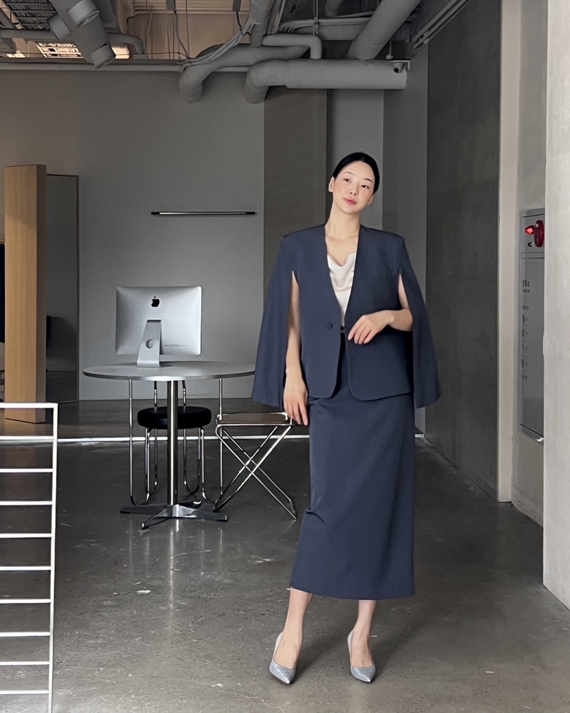 VERNI東大門㊣實拍女裝新款休閑職業熱賣時尚真品25秋冬夾克斗篷VERNI夾克