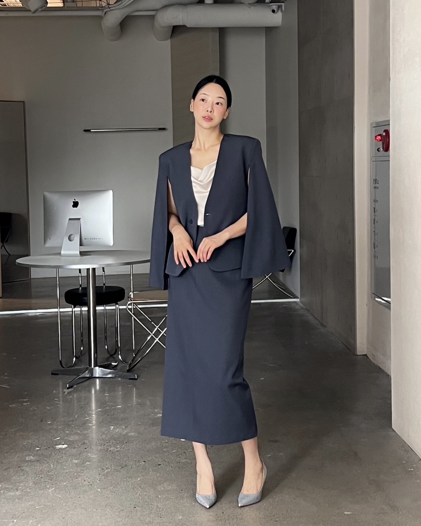 VERNI東大門㊣實拍女裝新款休閑職業熱賣時尚真品25秋冬夾克斗篷VERNI夾克