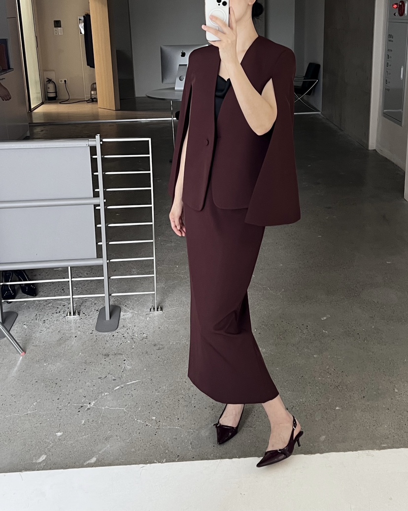 VERNI東大門㊣實拍女裝新款休閑職業熱賣時尚真品25秋冬夾克斗篷VERNI夾克