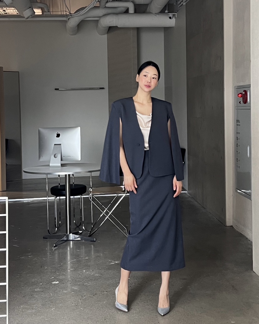 VERNI東大門㊣實拍女裝新款休閑職業熱賣時尚真品25秋冬夾克斗篷VERNI夾克
