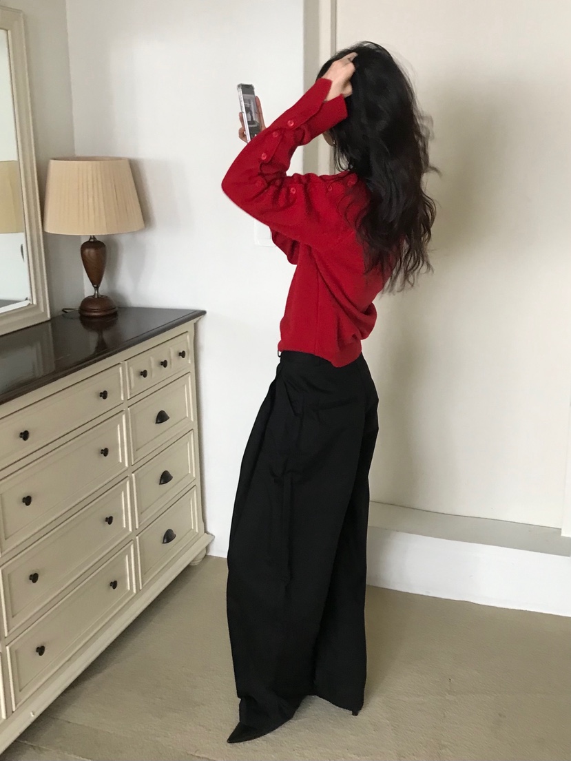 ME MO韓國直郵㊣女裝新款推薦時尚職業25秋冬人氣針織衫紐扣ME MO針織衫