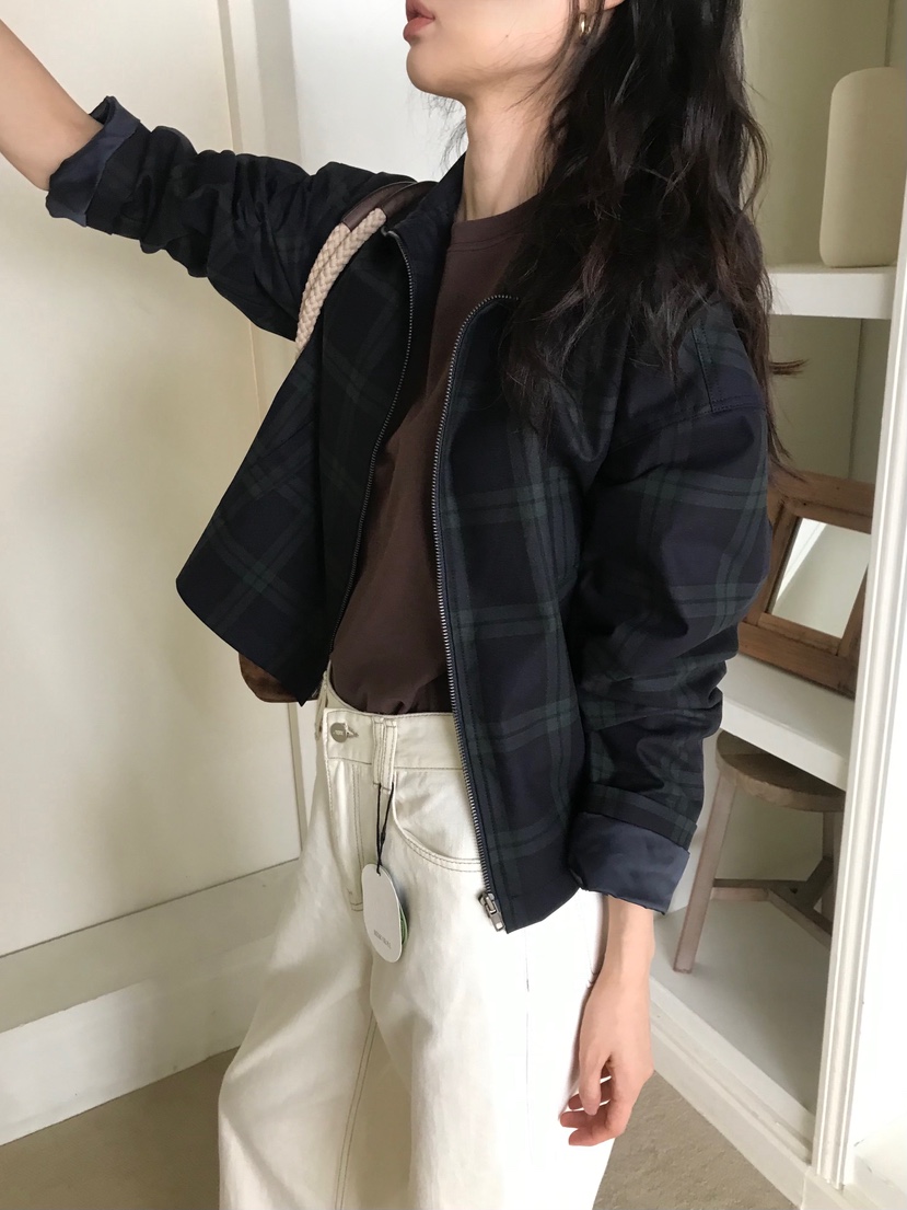 ME MO韓國代購㊣女士新款時尚職業熱賣真品人氣25秋冬夾克拉鏈ME MO夾克