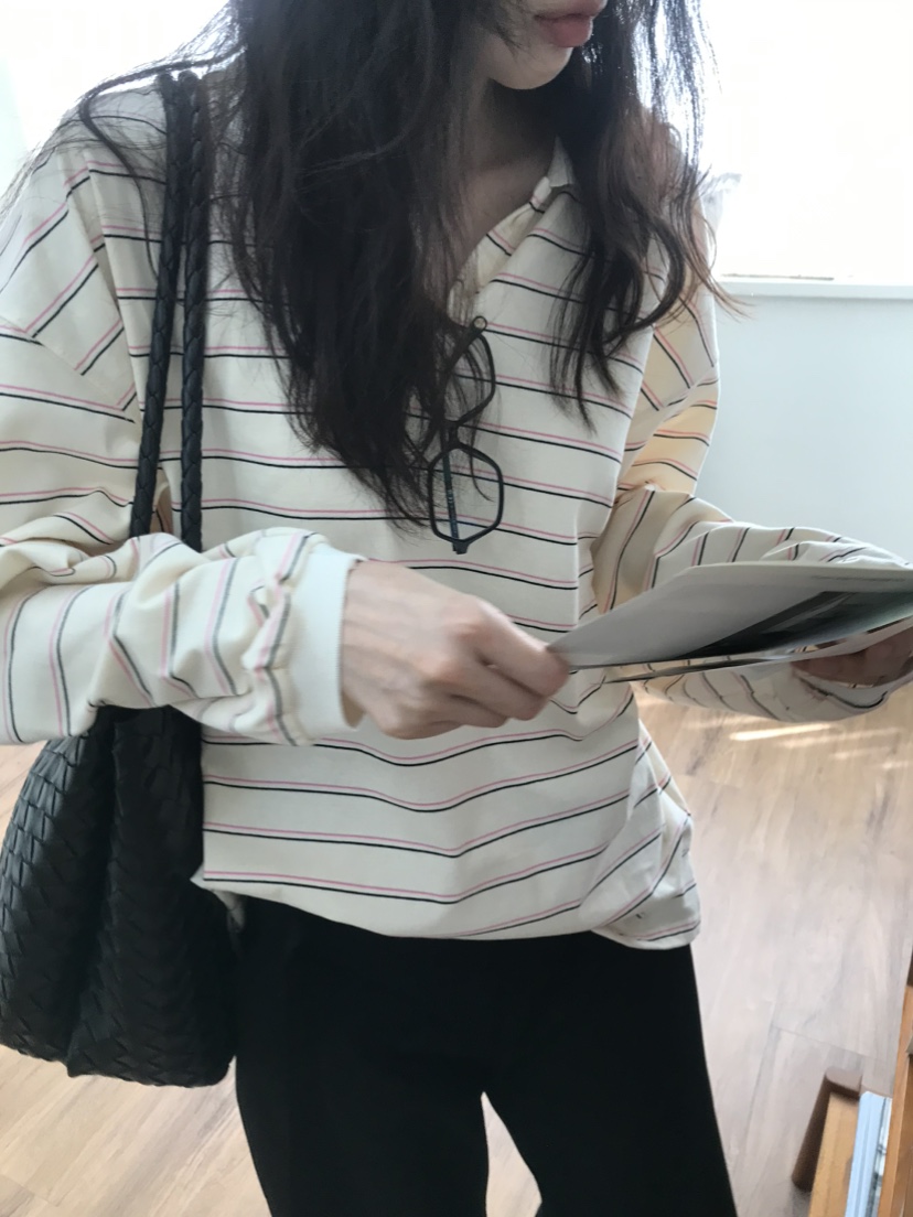 ME MO韓國直郵㊣女裝新品人氣熱賣休閑25秋冬推薦職業長袖T恤ME MO長袖T恤