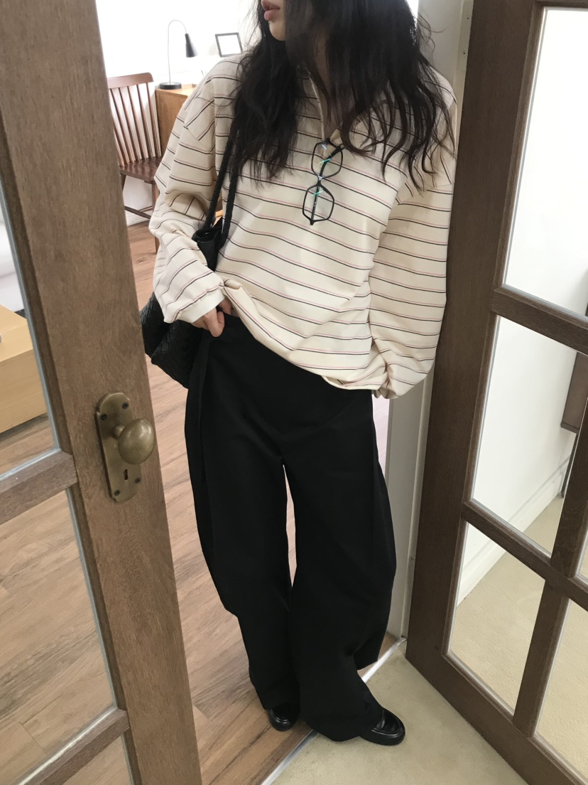 ME MO韓國直郵㊣女裝新品人氣熱賣休閑25秋冬推薦職業長袖T恤ME MO長袖T恤