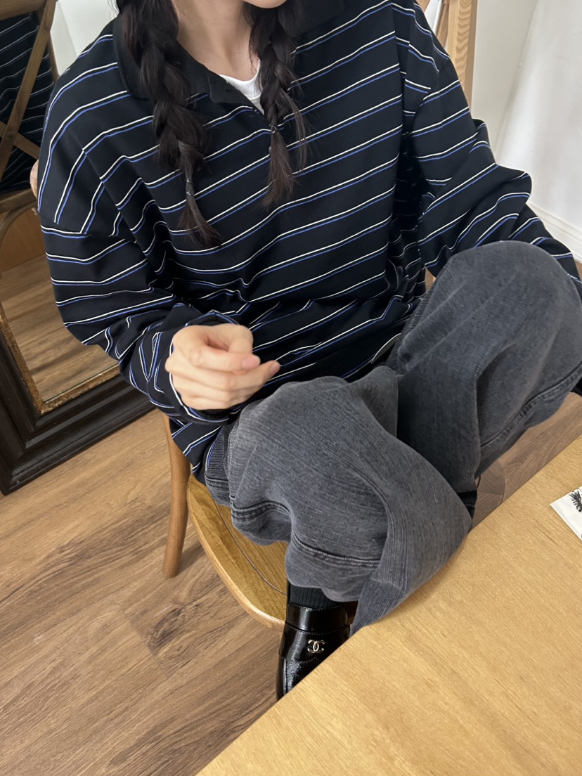 ME MO韓國直郵㊣女裝新品人氣熱賣休閑25秋冬推薦職業長袖T恤ME MO長袖T恤