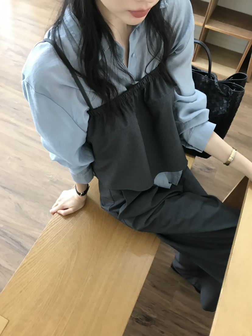 ME MO韓國直郵㊣女裝新款休閑25秋冬吊帶背心不含內搭緊身ME MO吊帶/背心