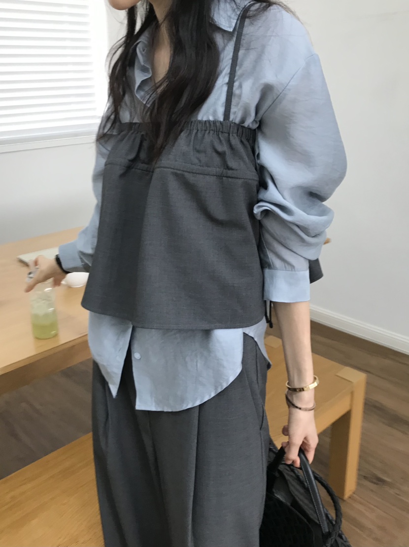 ME MO韓國直郵㊣女裝新款休閑25秋冬吊帶背心不含內搭緊身ME MO吊帶/背心
