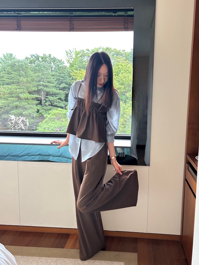 ME MO韓國直郵㊣女裝新款休閑25秋冬吊帶背心不含內搭緊身ME MO吊帶/背心