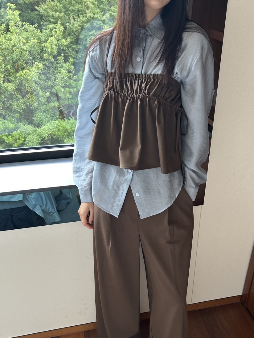 ME MO韓國直郵㊣女裝新款休閑25秋冬吊帶背心不含內搭緊身ME MO吊帶/背心