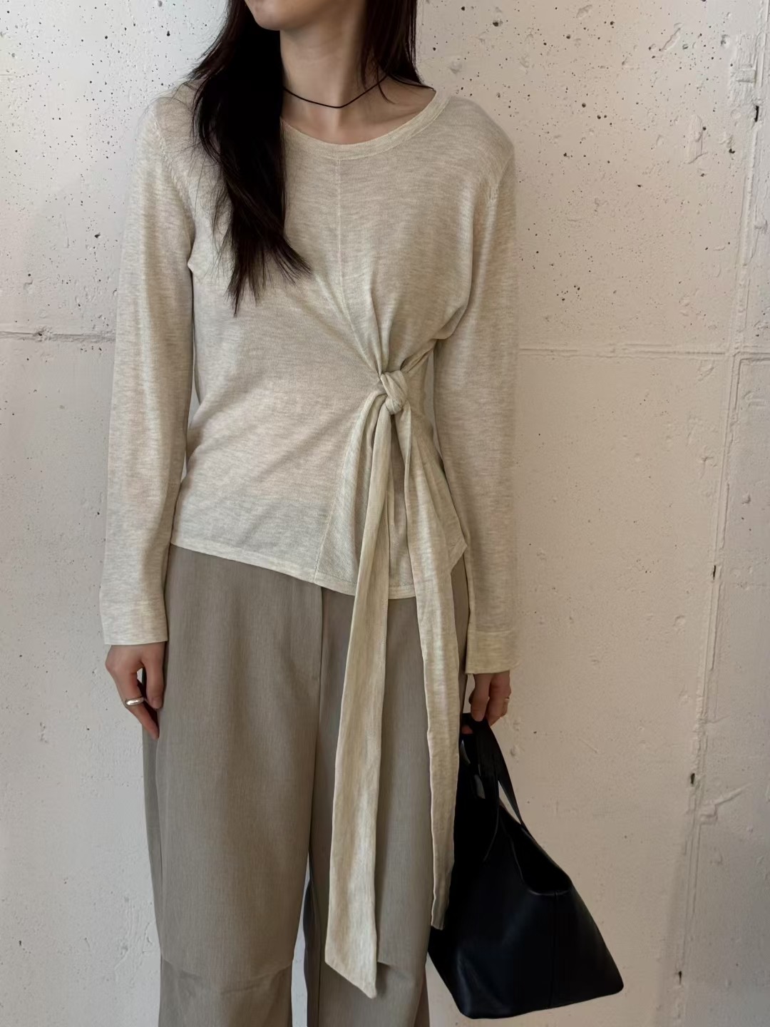 LEREVE-OT東大門㊣實拍女裝新品真品人氣25秋冬時尚針織衫LEREVE針織衫圖色3