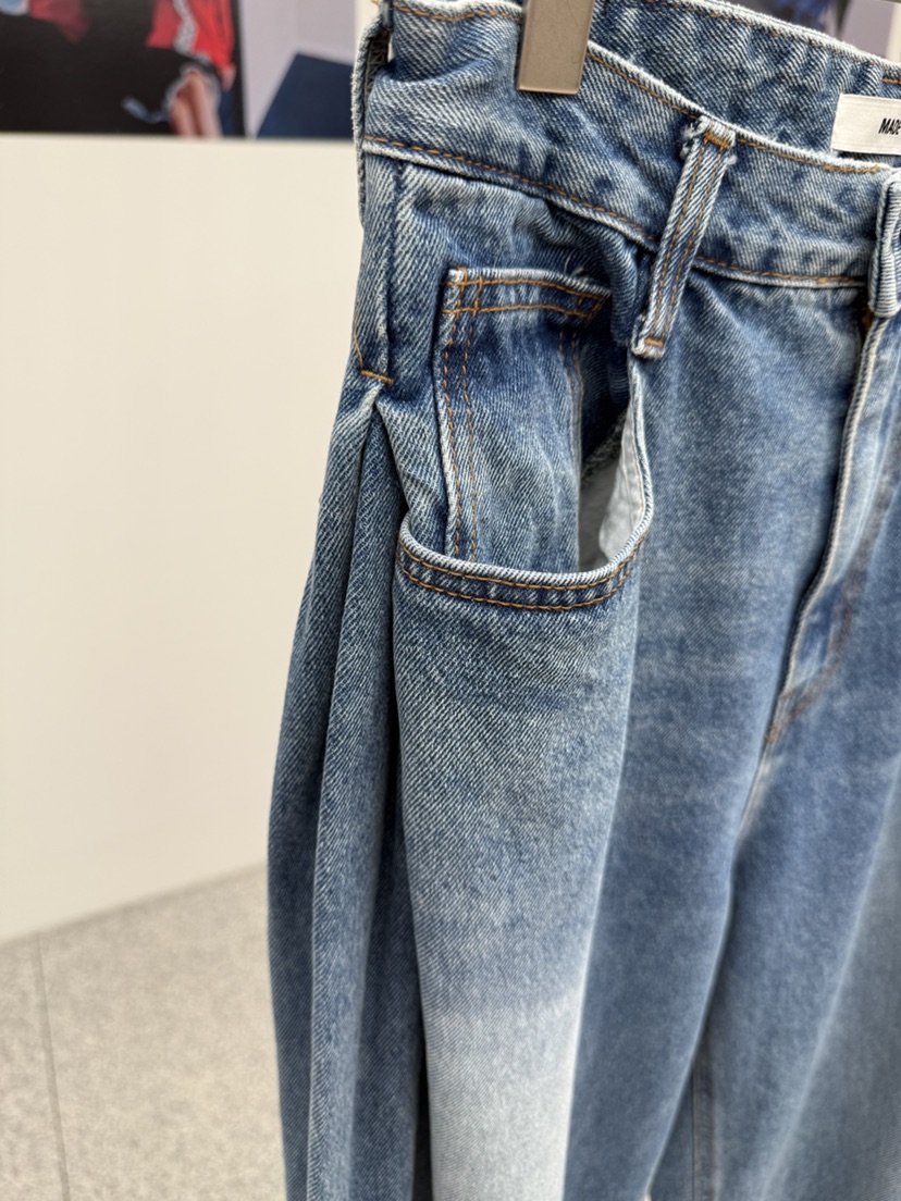 MADE-P東大門㊣直郵女士新款真品25秋冬推薦時尚休閑牛仔褲MADE-P牛仔褲
