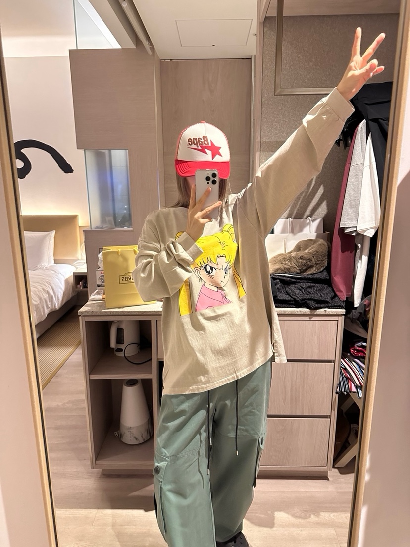 CRACKERS韓國直郵㊣女士新款25秋冬真品人氣時尚熱賣長袖T恤CRACKERS長袖T恤