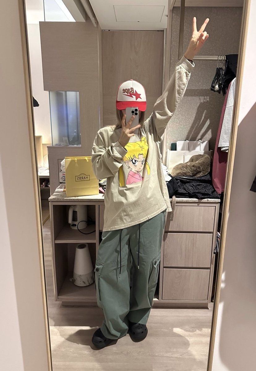 CRACKERS韓國直郵㊣女士新款25秋冬真品人氣時尚熱賣長袖T恤CRACKERS長袖T恤