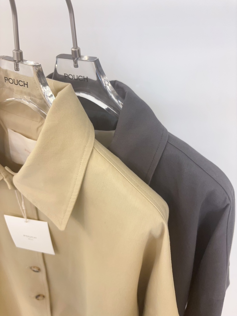 POUCH東大門㊣直郵女士新品休閑職業熱賣人氣25秋冬中長款大衣POUCH中長款大衣
