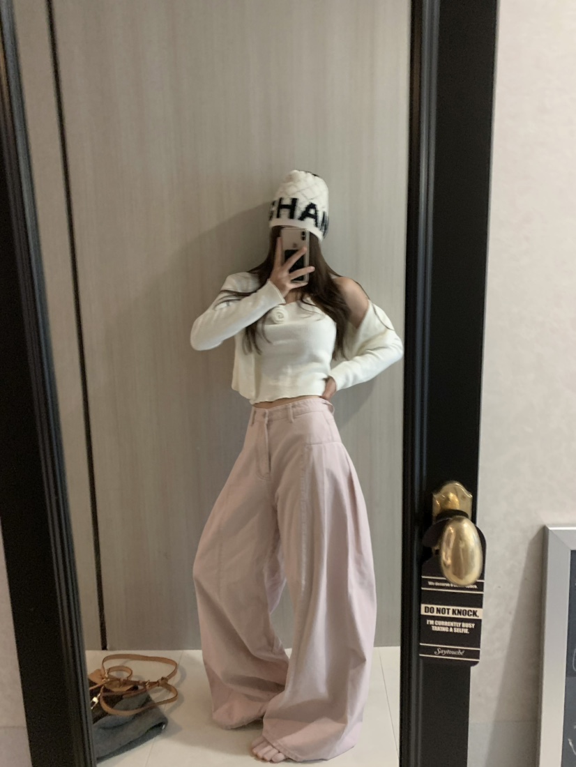 VIRKIN韓國代購㊣女裝新款熱賣休閑25秋冬真品牛仔褲不含腰帶VIRKIN牛仔褲