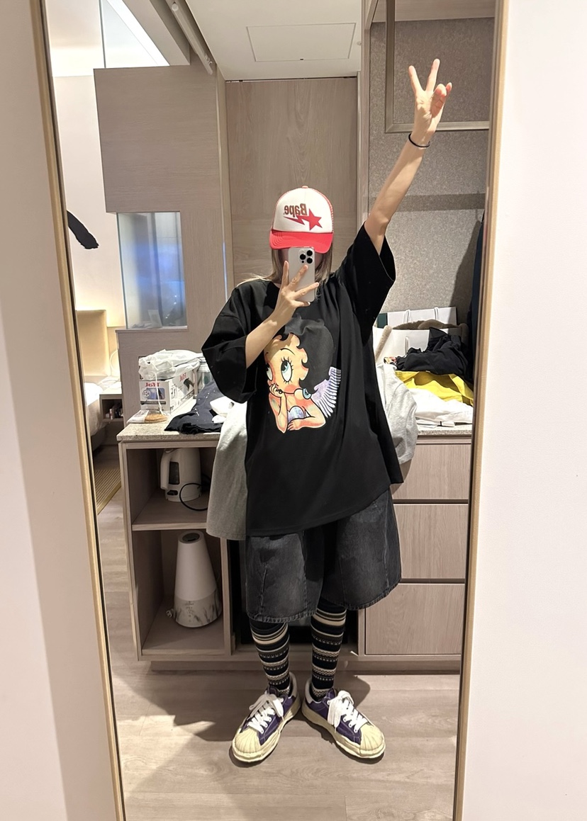 CRACKERS韓國直郵㊣女士新款25秋冬時尚休閑人氣熱賣真品T恤CRACKERST恤