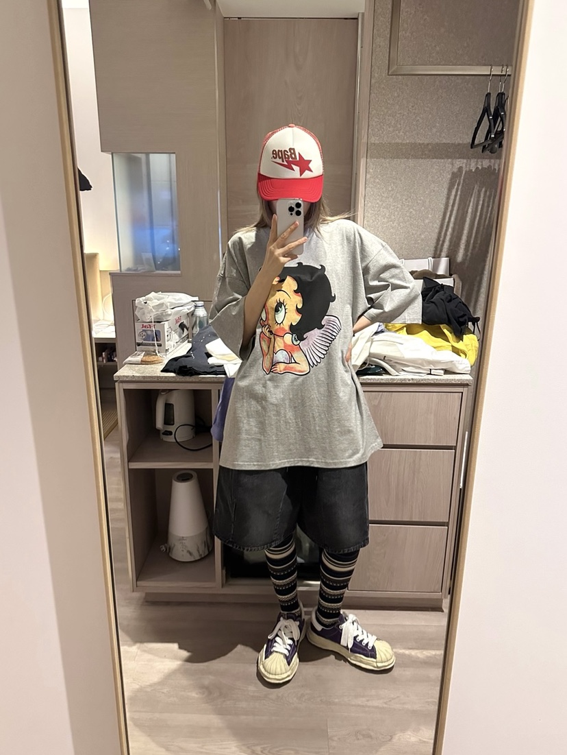 CRACKERS韓國直郵㊣女士新款25秋冬時尚休閑人氣熱賣真品T恤CRACKERST恤