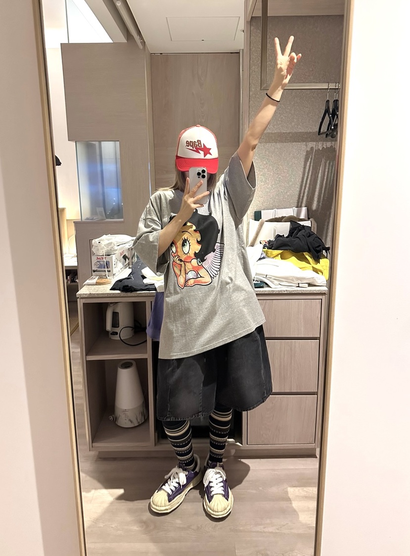 CRACKERS韓國直郵㊣女士新款25秋冬時尚休閑人氣熱賣真品T恤CRACKERST恤