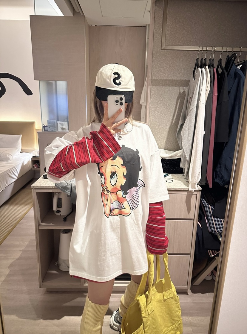 CRACKERS韓國直郵㊣女士新款25秋冬時尚休閑人氣熱賣真品T恤CRACKERST恤