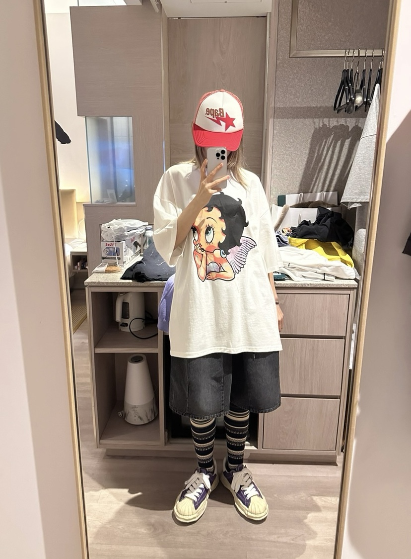 CRACKERS韓國直郵㊣女士新款25秋冬時尚休閑人氣熱賣真品T恤CRACKERST恤