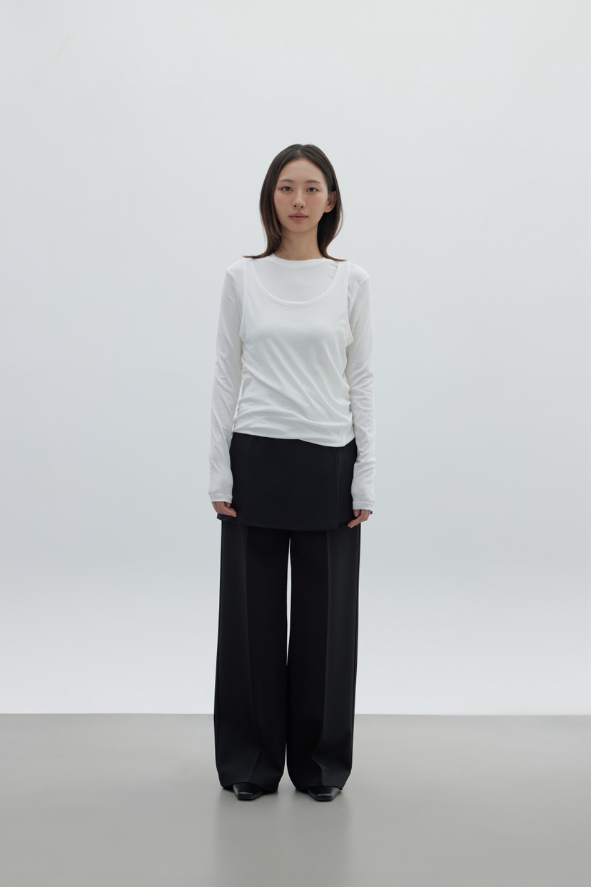 LE-PPL東大門㊣直郵女裝新品時尚職業真品25秋冬人氣長袖T恤LE-PPL長袖T恤
