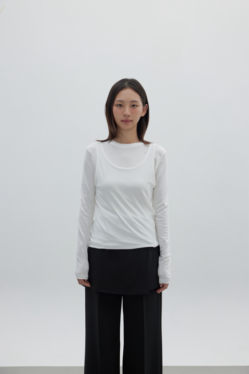 LE-PPL東大門㊣直郵女裝新品時尚職業真品25秋冬人氣長袖T恤LE-PPL長袖T恤