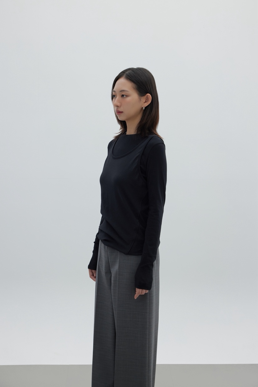 LE-PPL東大門㊣直郵女裝新品時尚職業真品25秋冬人氣長袖T恤LE-PPL長袖T恤