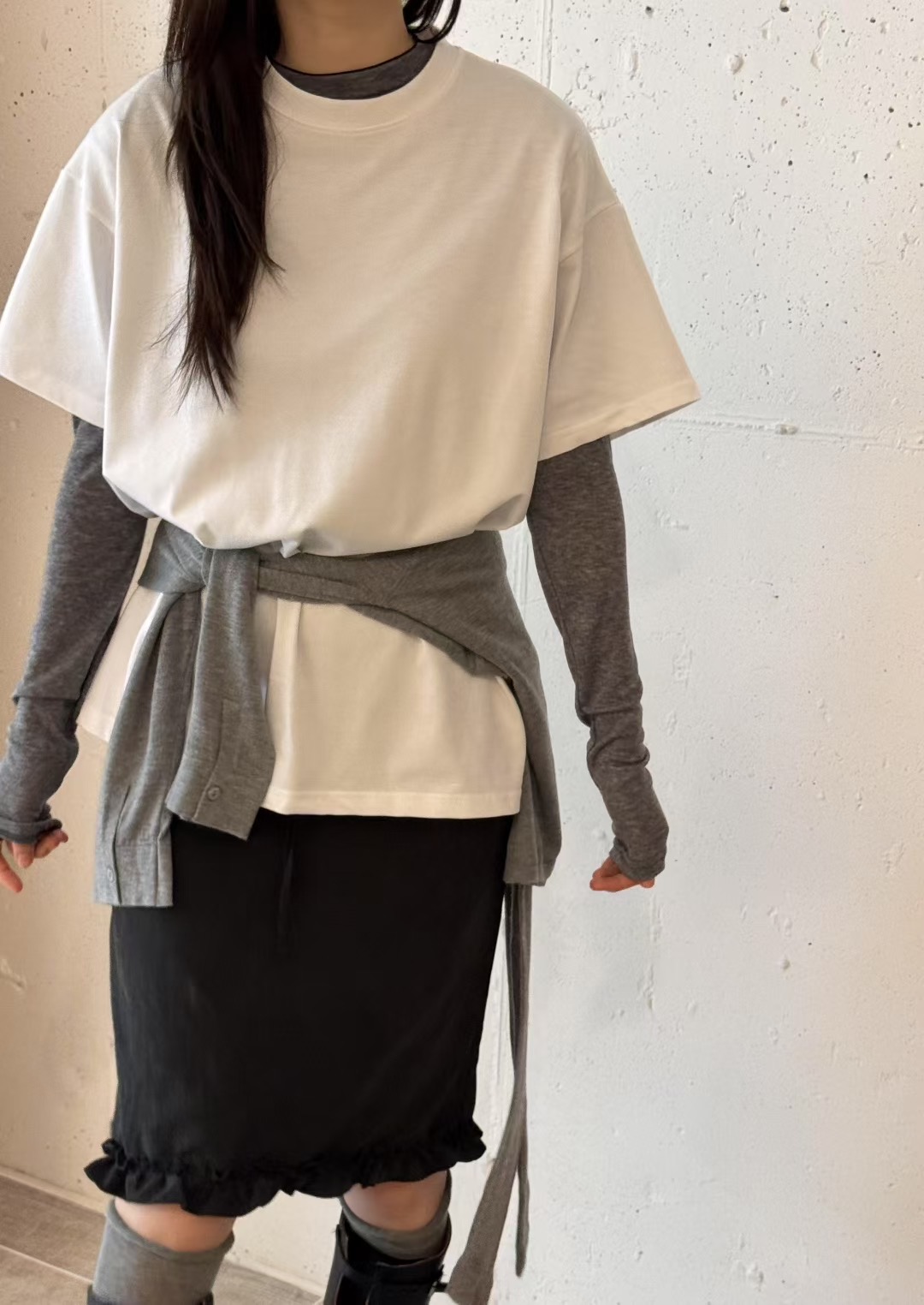 LEREVE-OT東大門㊣實拍女士新品人氣熱賣25秋冬推薦長袖T恤LEREVE長袖T恤