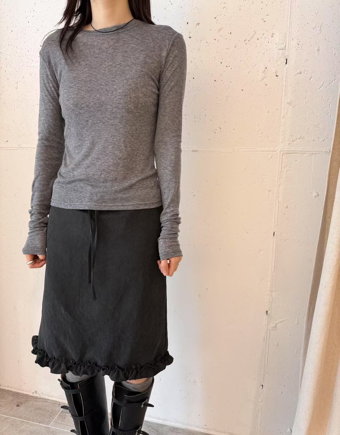 LEREVE-OT東大門㊣實拍女士新品人氣熱賣25秋冬推薦長袖T恤LEREVE長袖T恤圖色2