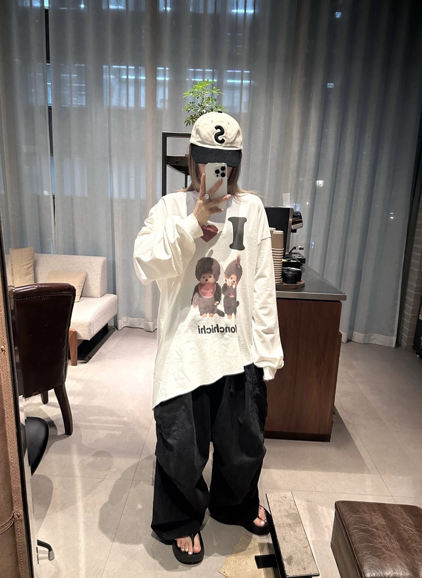 CRACKERS東大門㊣實拍女士新品熱賣人氣職業休閑真品長袖T恤CRACKERS長袖T恤
